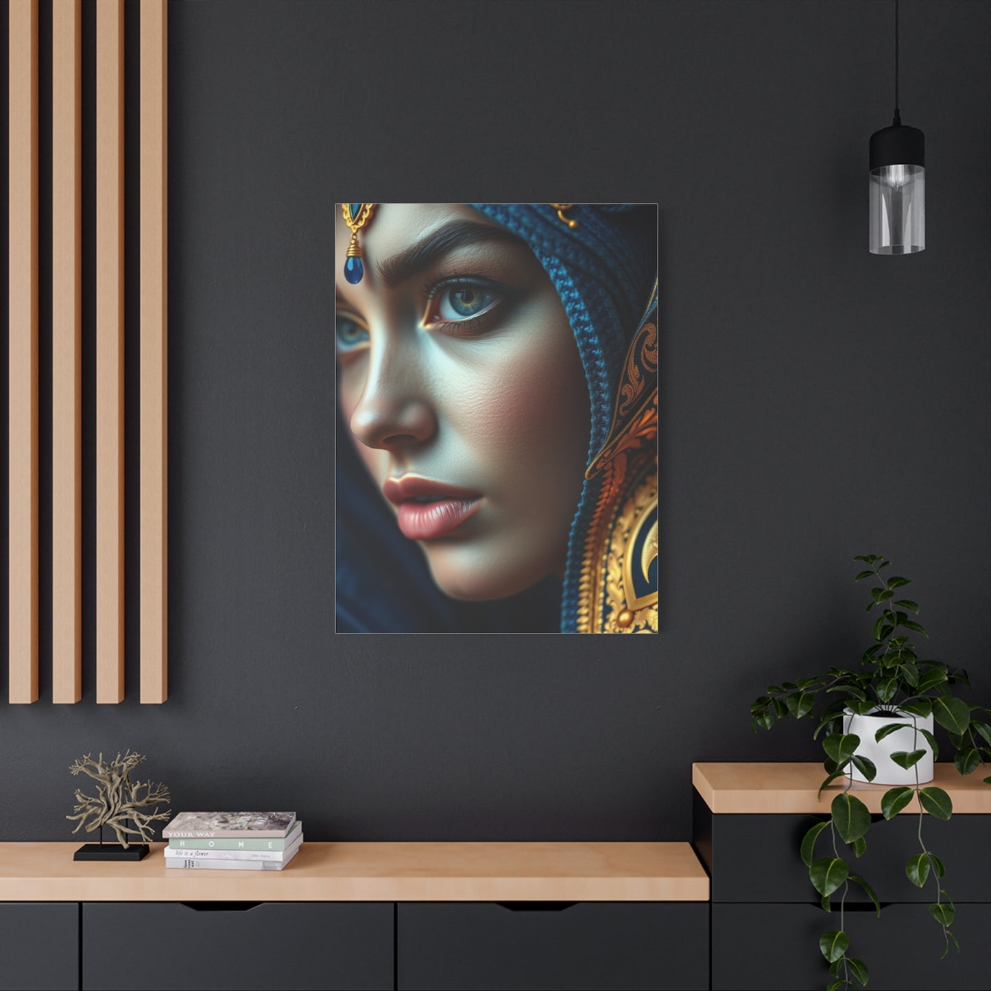 Supreme Art Blue & Gold Collection Wall Art & Canvas Print