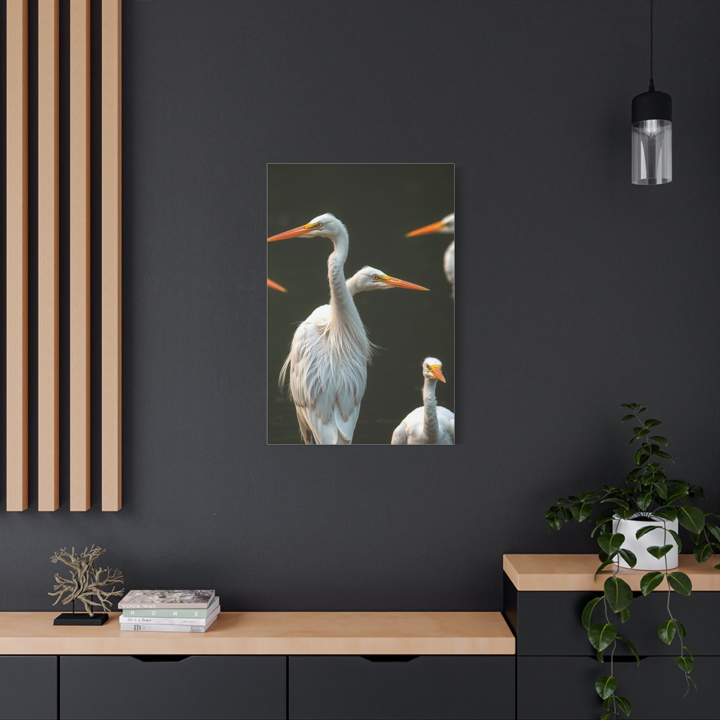 Masterpiece Herons and Egrets Art Vision Wall Art & Canvas Print
