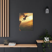 Skybound Winged Leap Wall Art & Canvas Prints