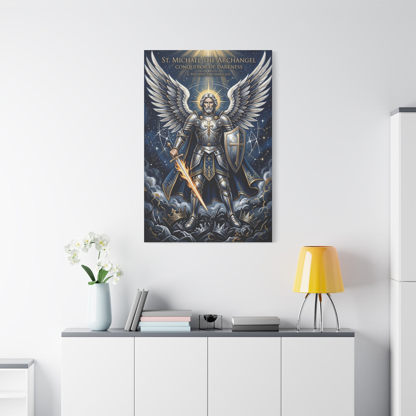 St. Michael the Archangel Celestial Warrior Wall Art & Canvas Print