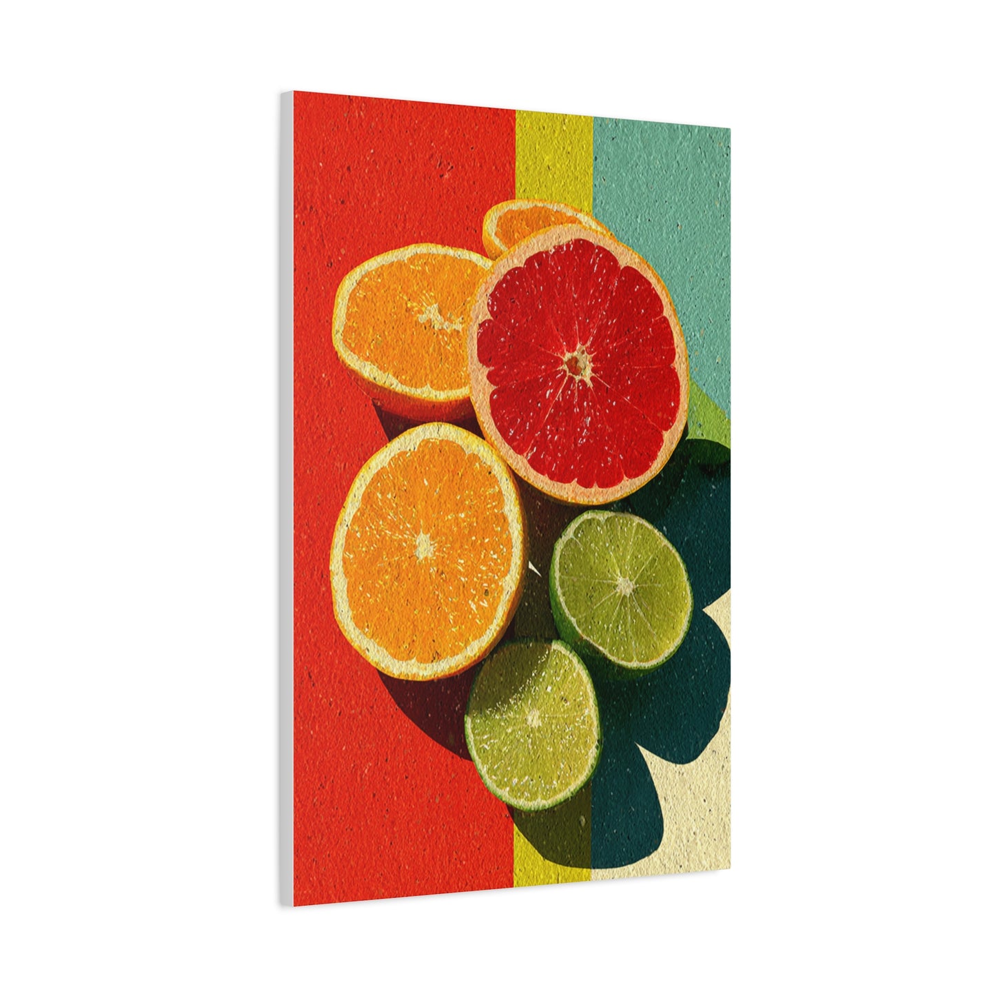 Citrus Pop Art Kitchen Composition Wall Art & Canvas Print