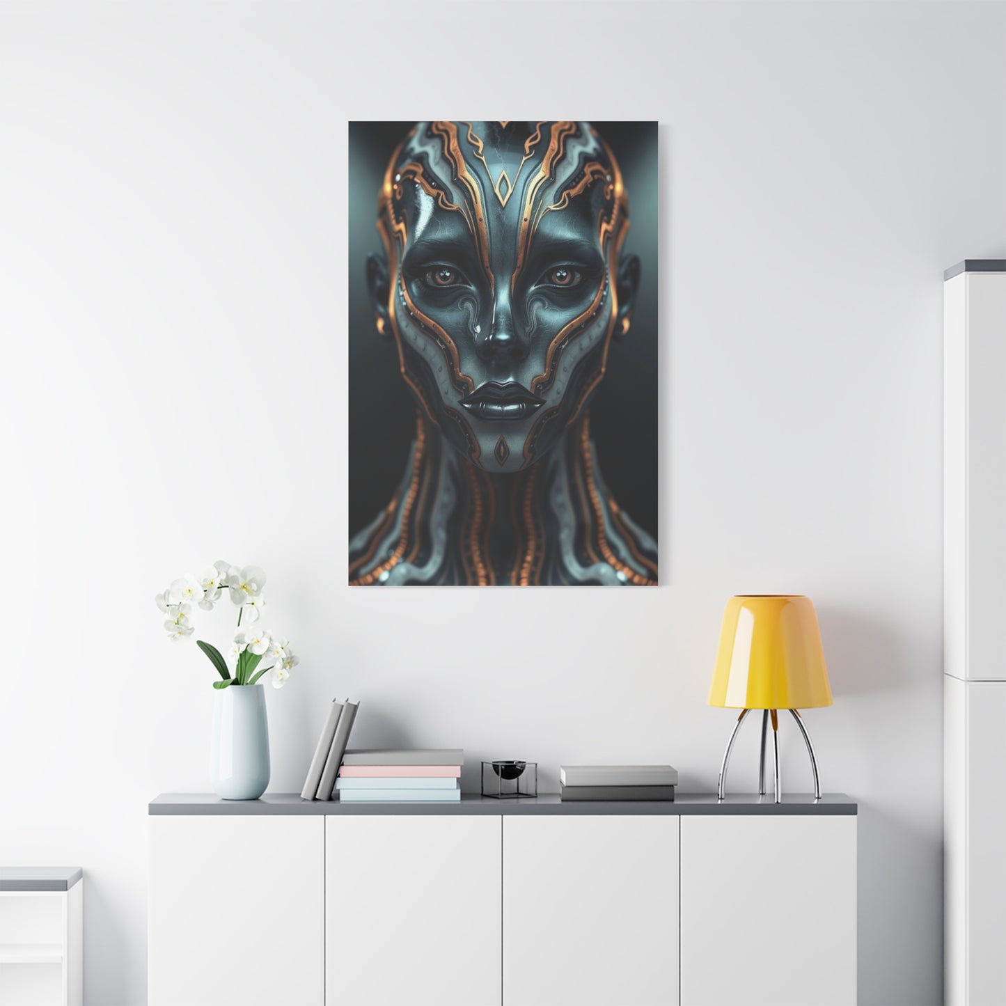Charcoal, Onyx, and Ivory Art Luxury Canvas Wall Art & Canvas Print