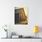 Sunlit Barn with Side Light Glow Wall Art & Canvas Prints