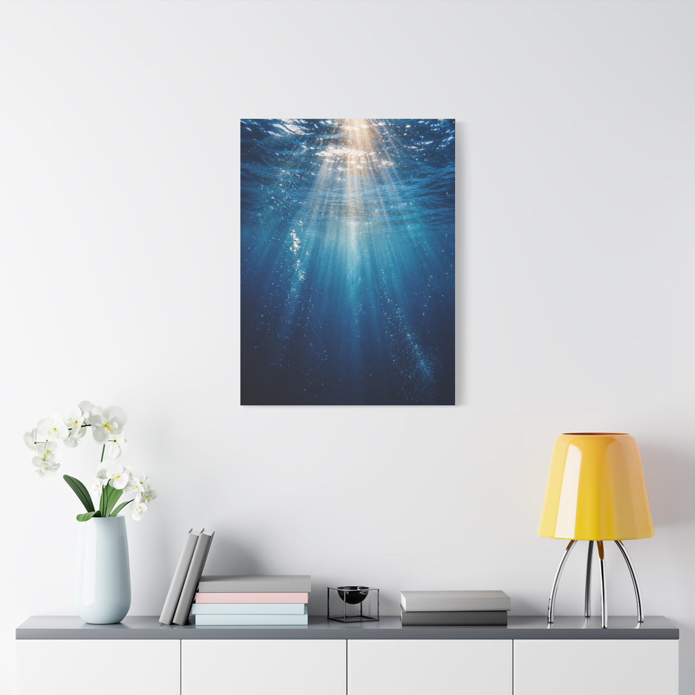 Underwater Sunlight Depth Ocean Scene Wall Art & Canvas Print