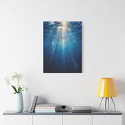 Underwater Sunlight Depth Ocean Scene Wall Art & Canvas Print