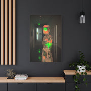 Luminous Crystal Figure Installation Wall Art & Canvas Print