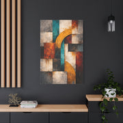 Warm Earthy Wabi-Sabi Abstract Landscape Wall Art & Canvas Print