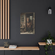 Rustic Stable Horse Portrait Wall Art & Canvas Print