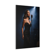 Jazz Vocalist Spotlight Elegance Wall Art & Canvas Print