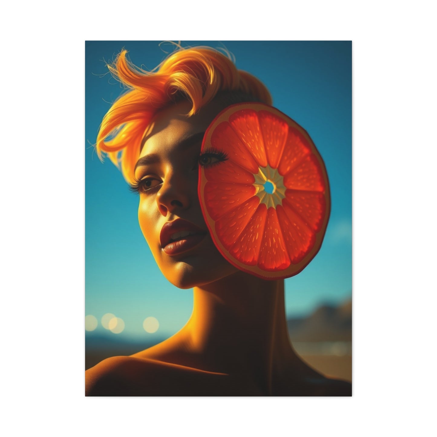 Vision Pop of Orange Art Art Wall Art & Canvas Print