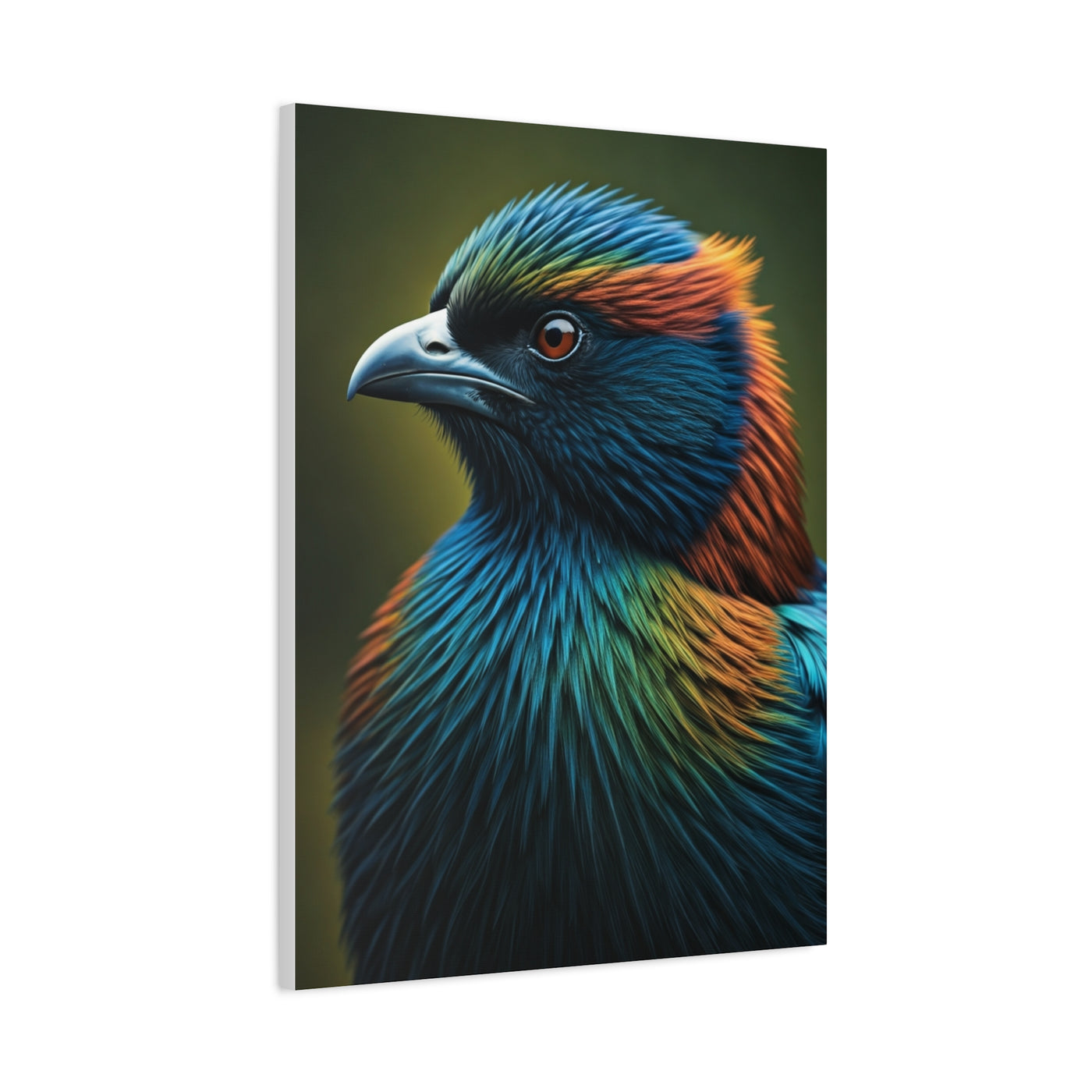 Vibrant Jewel-Toned Bird Portrait Wall Art & Canvas Prints
