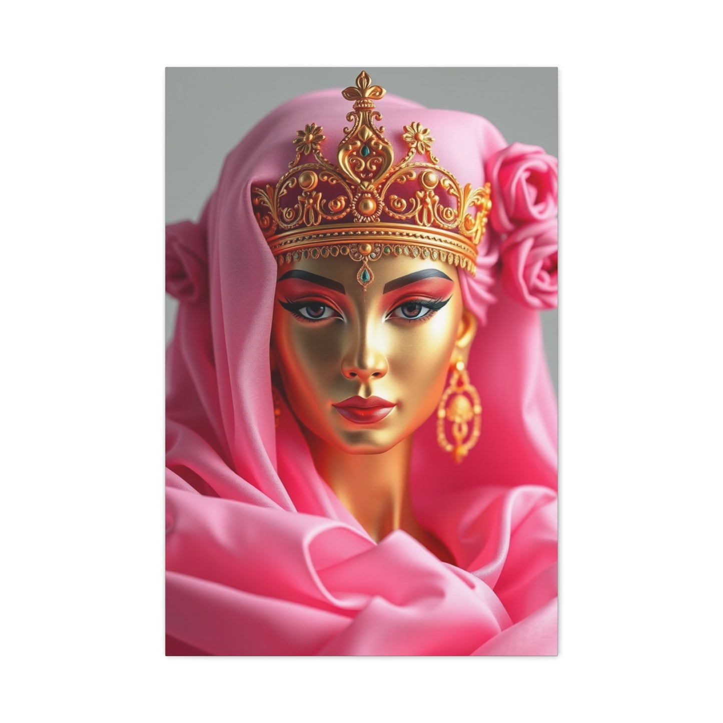 Gold & Pink Art Supreme Canvas Wall Art & Canvas Print