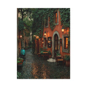 Italian Alley Evening Glow Wall Art & Canvas Print