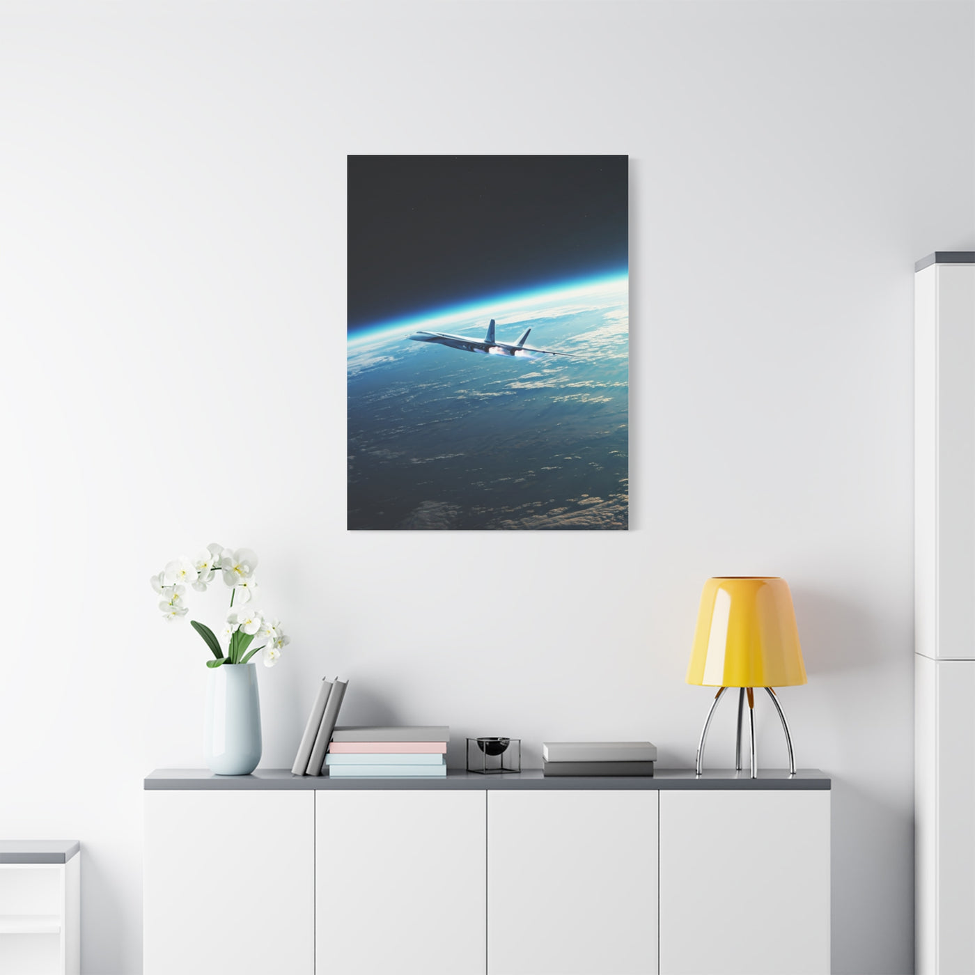High-Altitude Spaceplane Earth Orbit Wall Art & Canvas Prints