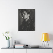 Rebel Leather Jacket Portrait Wall Art & Canvas Print