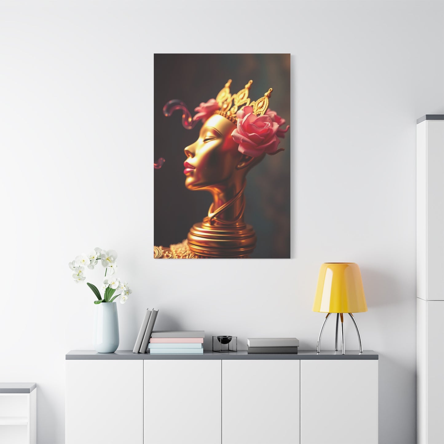 Vision Gold & Pink Art Art Wall Art & Canvas Print