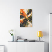 Radiant Orange Explosion Abstract Wall Art & Canvas Print