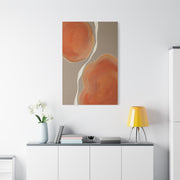 Minimal Tangerine Organic Forms Wall Art & Canvas Print