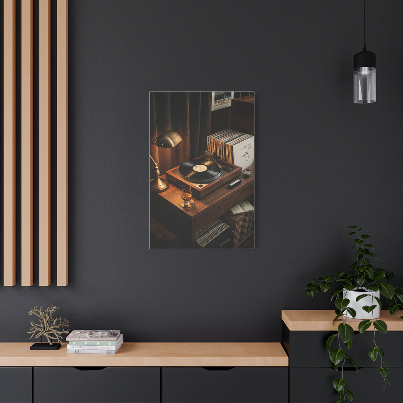 Jazz Vocalist Spotlight Performance Wall Art & Canvas Print