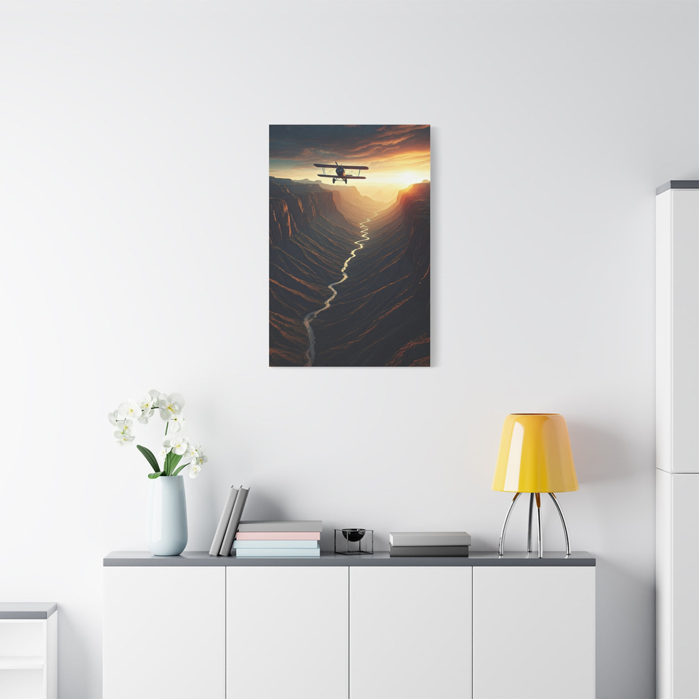 Canyon Flight Into Golden Distance Wall Art & Canvas Prints