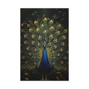 Opulent Jungle Peacock Display Wall Art & Canvas Print