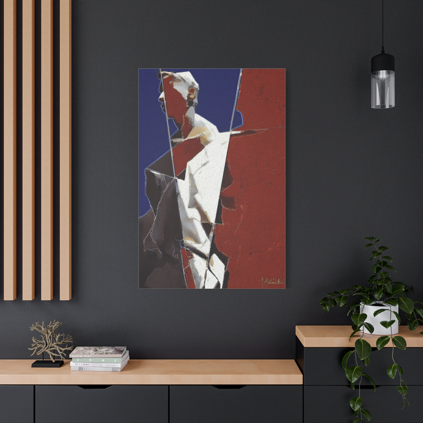Fragmented Classical Sculpture Abstract Wall Art & Canvas Print