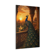 Mughal Palace Sunset Peacock Wall Art & Canvas Print