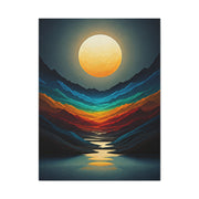 Golden Moon Valley Glow Wall Art & Canvas Print