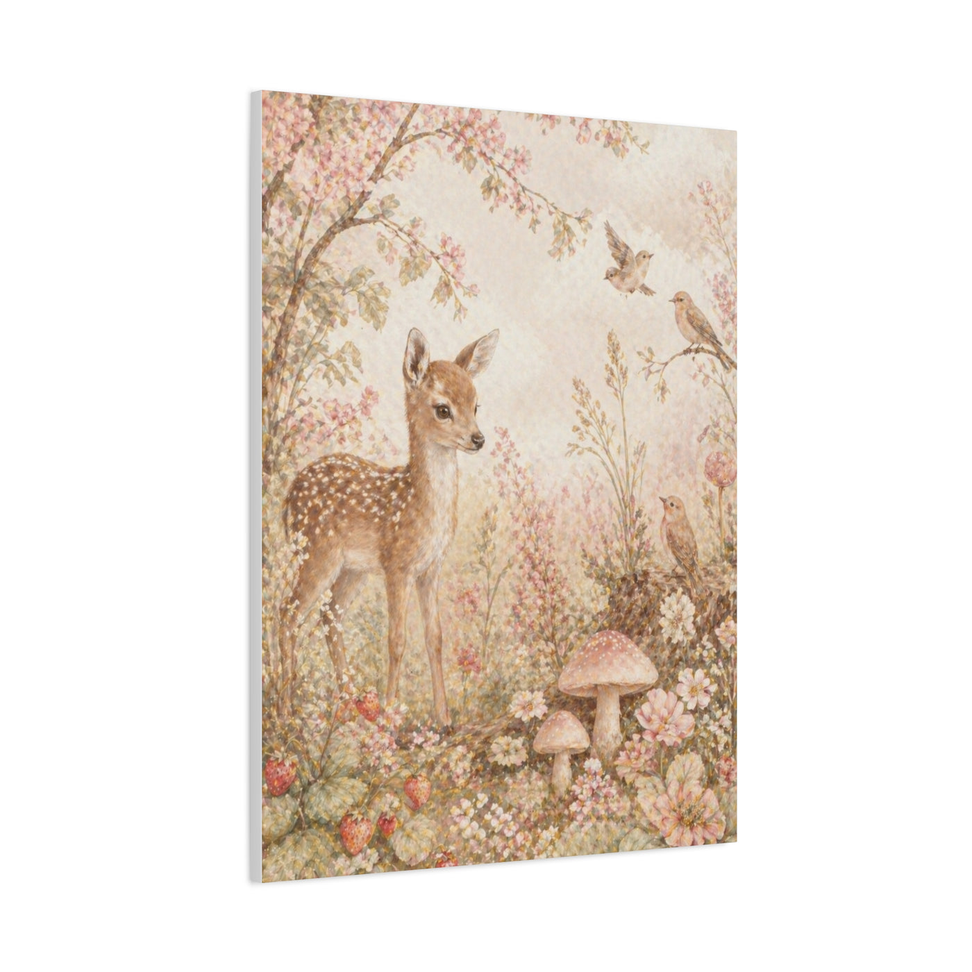 Soft Pink Woodland Storybook Wall Art & Canvas Print