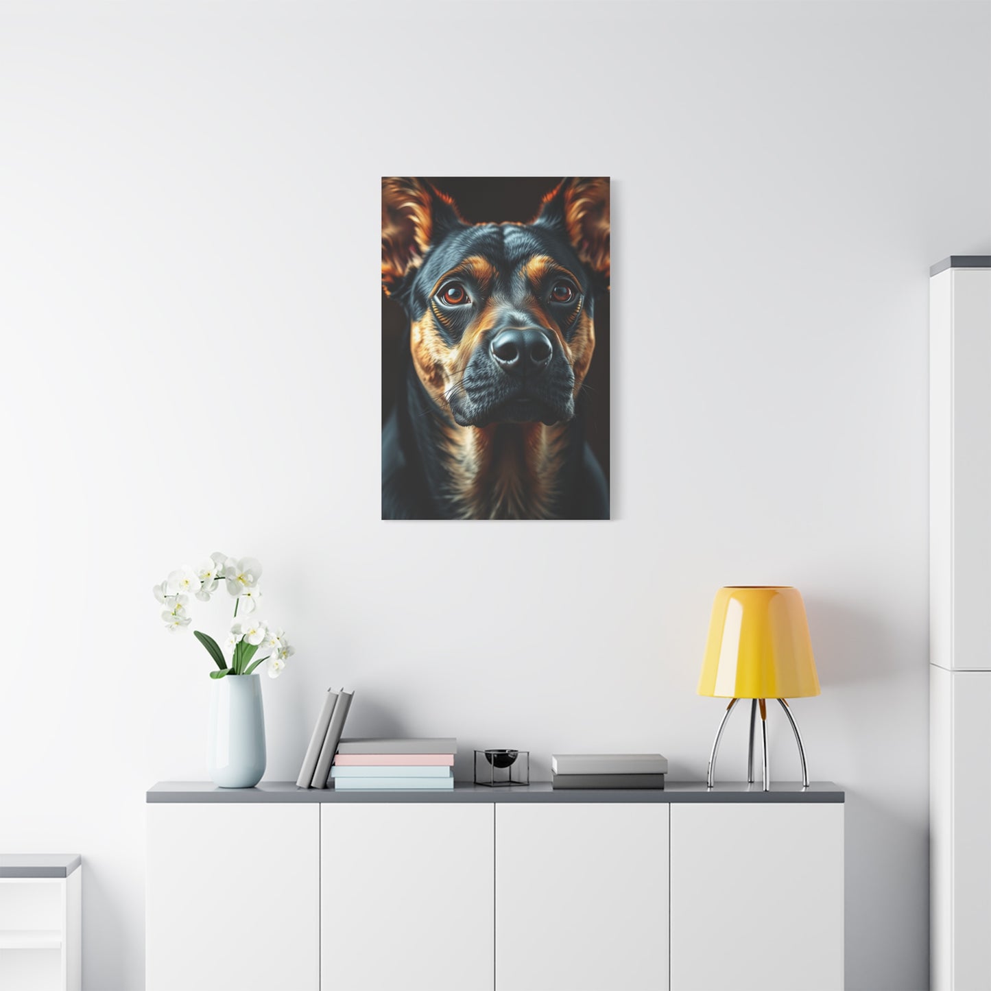 Elite Black and Tan Art Vision Wall Art & Canvas Print