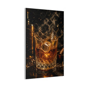 Whiskey Splash Crystal Tumbler Wall Art & Canvas Print