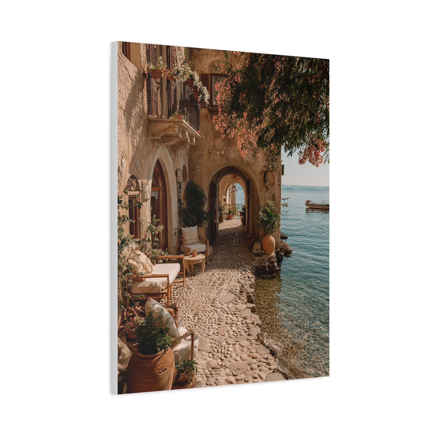 Amalfi Coastal Archway Wall Art & Canvas Print