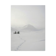 Scandinavian Winter Minimalist Mountain Wall Art & Canvas Print