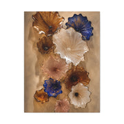 Murano Glass Floral Wall Sculpture Composition Wall Art & Canvas Print