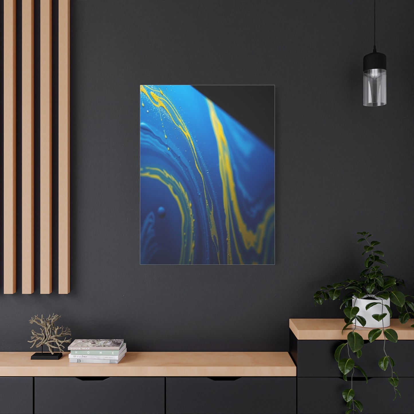 Blue & Yellow Art Supreme Gallery Wall Art & Canvas Print