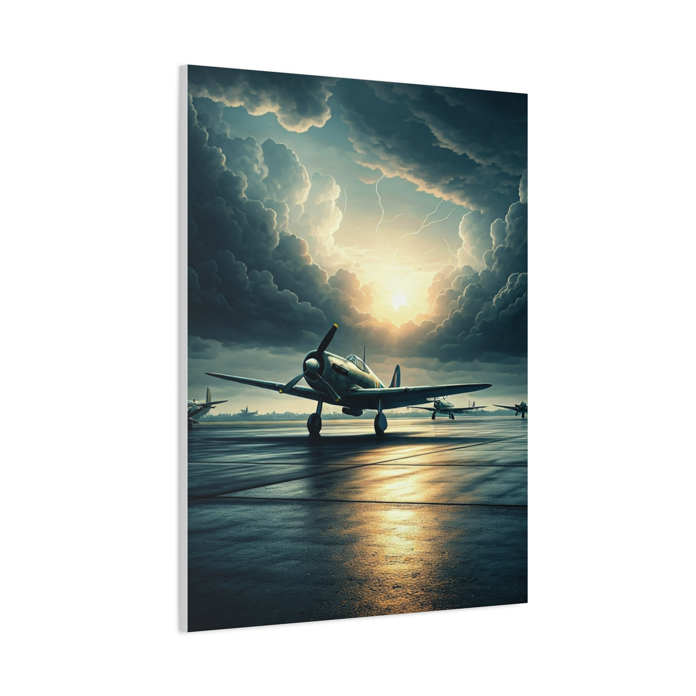 Storm Horizon Runway Flight Wall Art & Canvas Prints