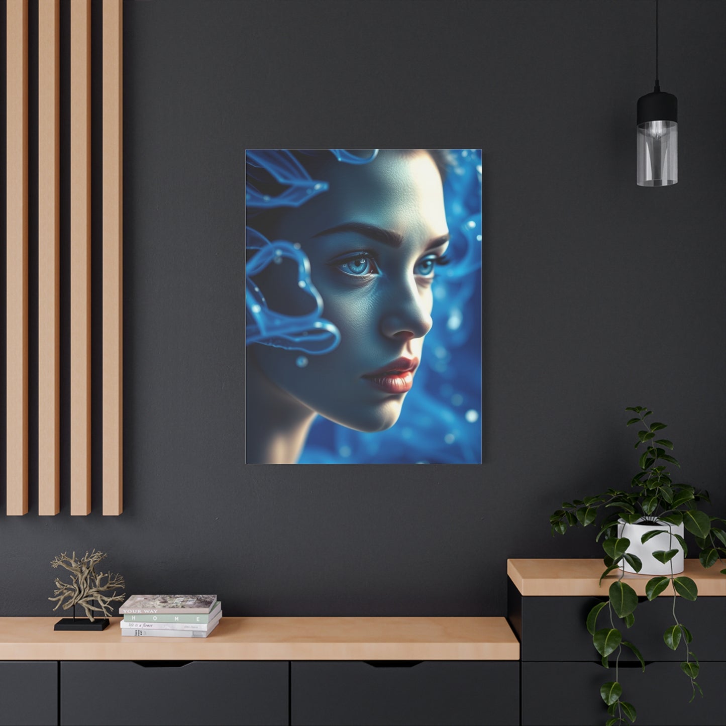 Azure Serenity Canvas Wall Art & Canvas Print