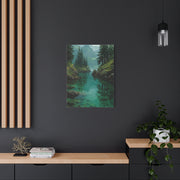 Emerald Mountain Lake Serenity Wall Art & Canvas Print