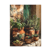 Mediterranean Herb Garden Still Life Wall Art & Canvas Print