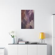 Wabi-Sabi Plum Texture Abstraction Wall Art & Canvas Print