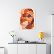Overlapping Orange Circle Composition Wall Art & Canvas Print
