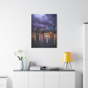 New York Skyline Rainstorm Reflections Wall Art & Canvas Print