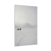 Scandinavian Winter Minimalist Mountain Wall Art & Canvas Print
