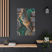Emerald Geode Abstract Wall Art & Canvas Print