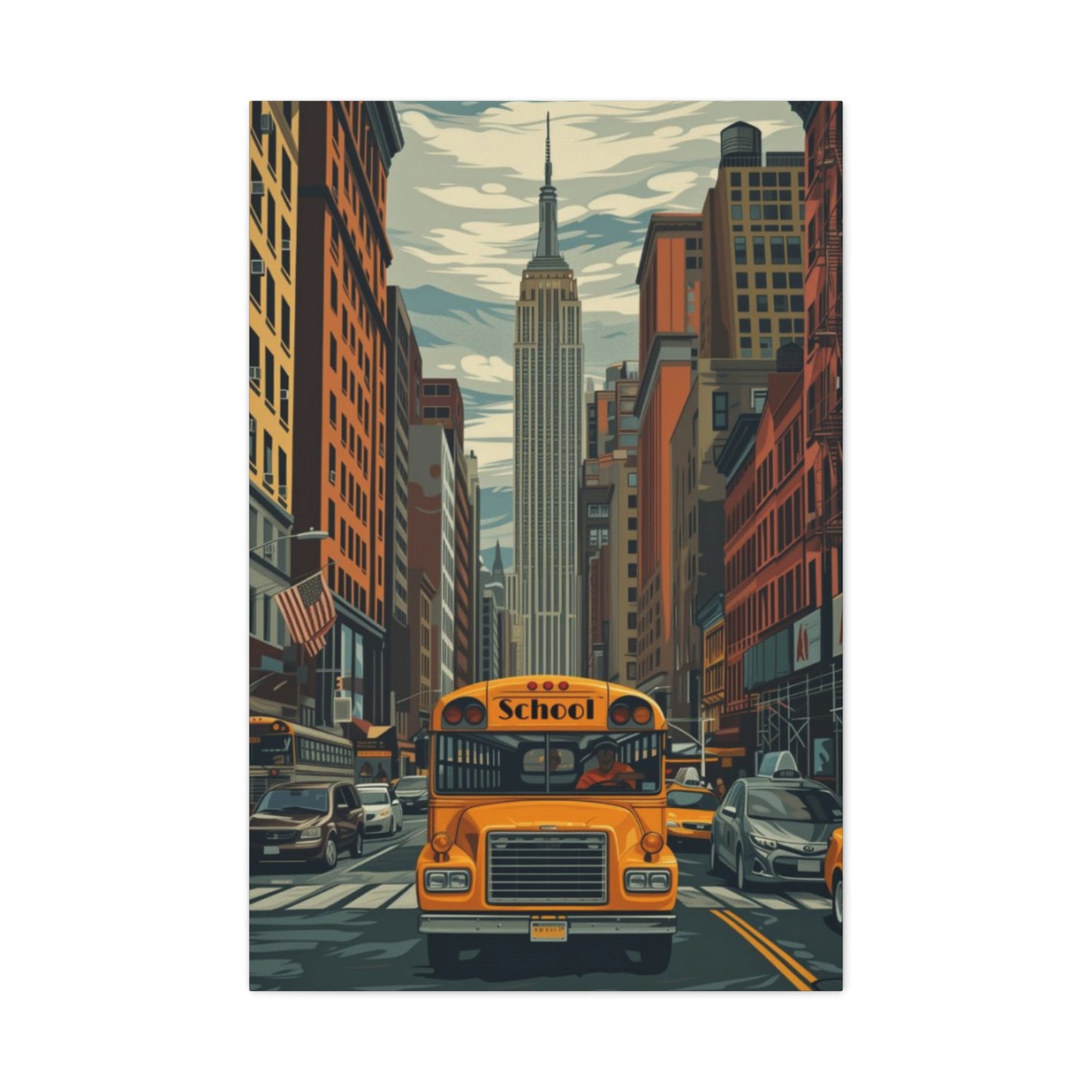 Bus Of New York City Wall Art & Canvas Prints