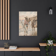 Surf Cowgirl Beach Horizon Scene Wall Art & Canvas Print