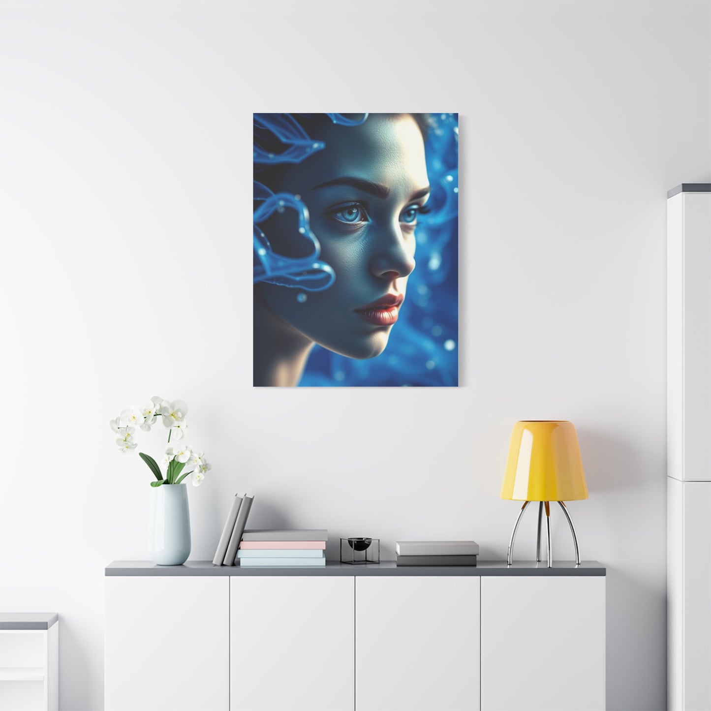 Azure Serenity Canvas Wall Art & Canvas Print