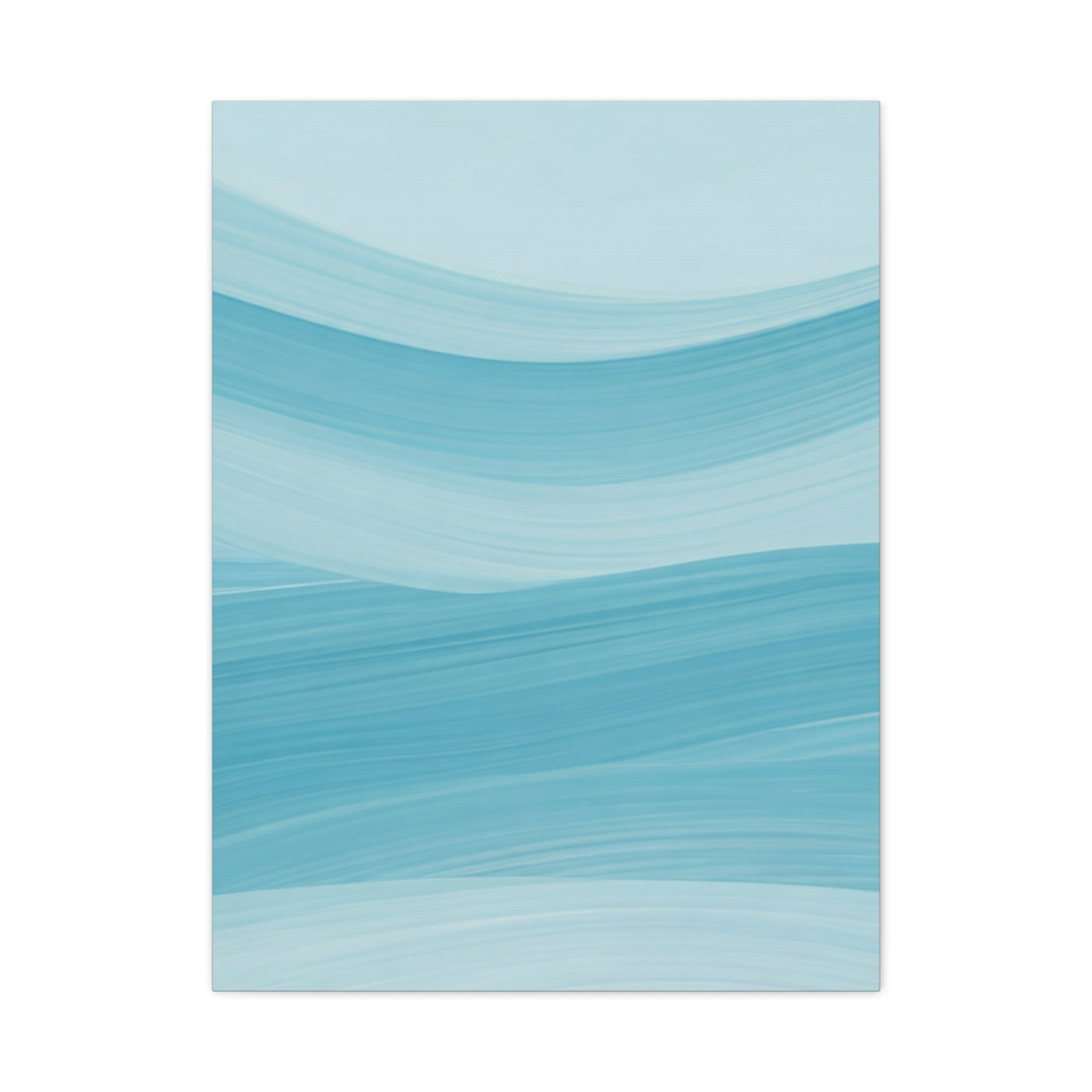 Serene Blue Wave Flow Wall Art & Canvas Prints