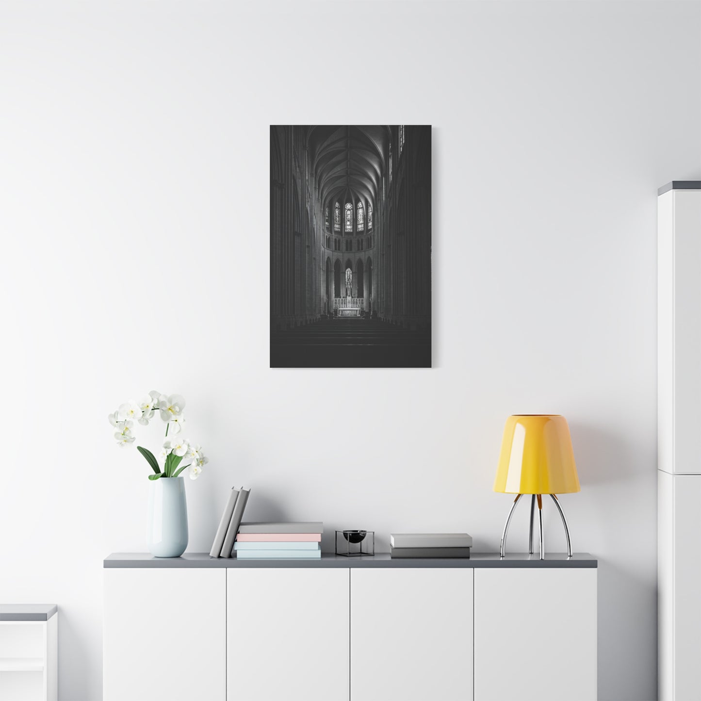 Gothic Cathedral Nave Light Wall Art & Canvas Prints