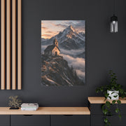Lone Alpine Chapel Sunrise Wall Art & Canvas Print
